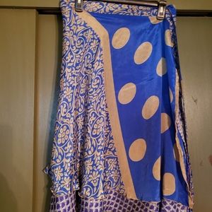 Sari wrap skirt